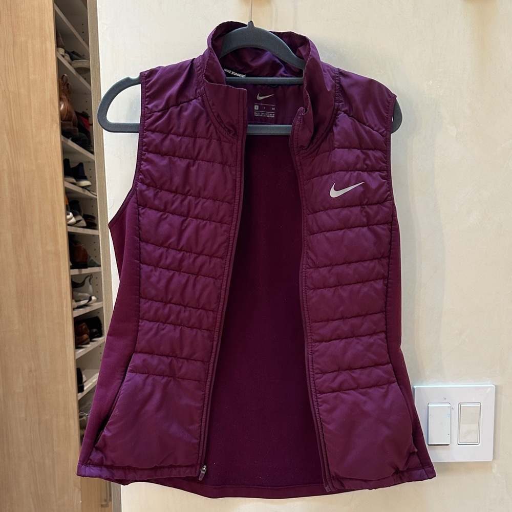 Nike Women's Maroon Quilted Vest